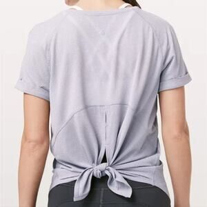 Lululemon Open Up Tie Back Tee